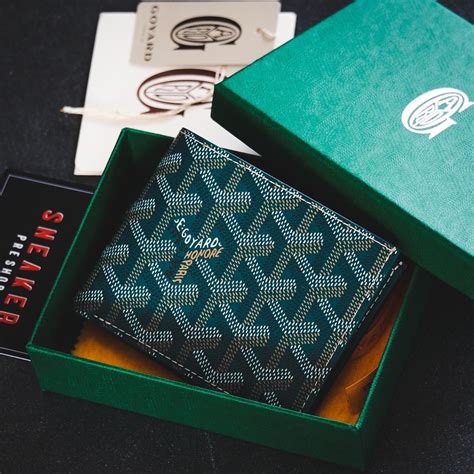 goyard green wallet|victoire wallet cost.